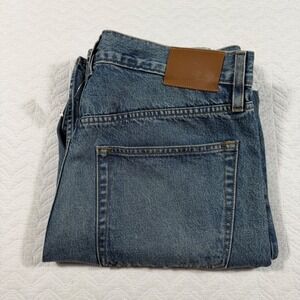 Alex Mill Jeans Men 36x32 Blue Straight Leg Button Fly Made in USA Cotton NWOT